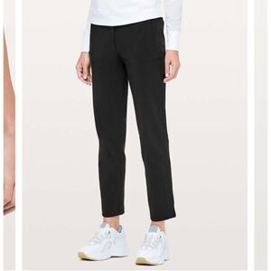 Lululemon‎ 8 On The Move Pant *28" Black Pants Trousers Straight Leg